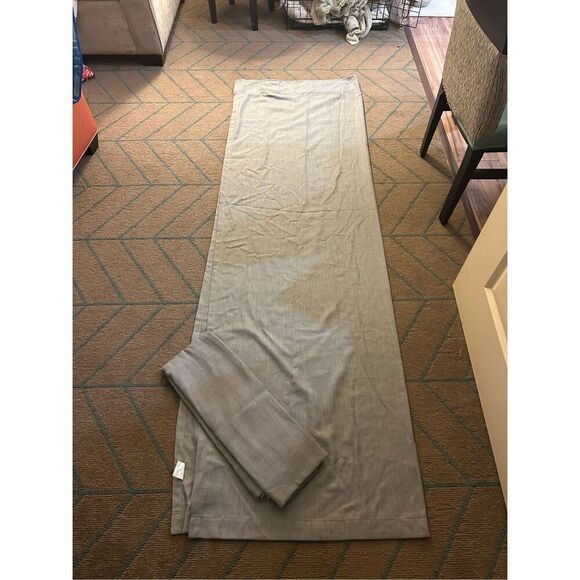 NEW Dove Gray Curtains 2 Panels Set Tab Top Light Filtering Linen Blend 52x84L - Picture 3 of 7